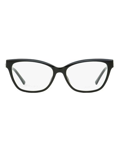 Shop Jimmy Choo Butterfly Jc334 Eyeglasses Woman Eyeglass Frame Black Size 54 Acetate
