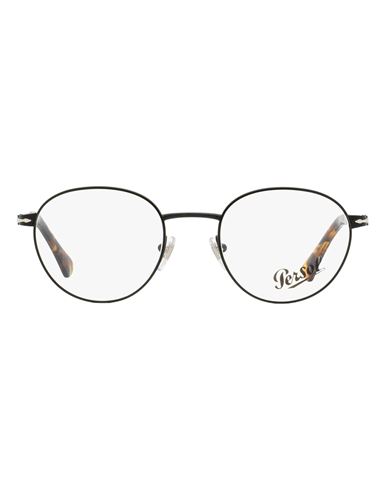 Persol Oval Po2460v Eyeglasses Man Eyeglass Frame Black Size 48 Metal, Acetate