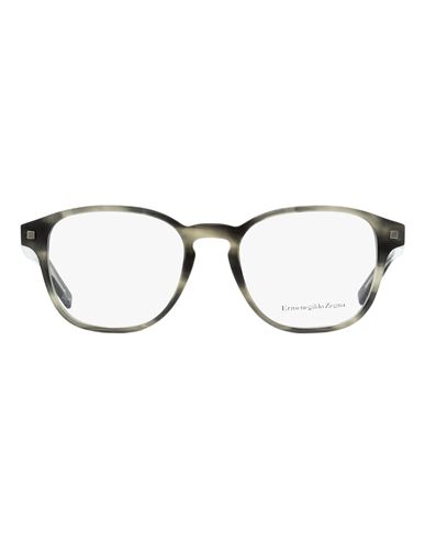 Zegna Square Ez5169 Eyeglasses Man Eyeglass Frame Grey Size 52 Acetate