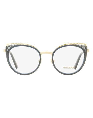Roberto Cavalli Oval Rc5114 Eyeglasses Woman Eyeglass Frame Gold Size 53 Metal, Acet