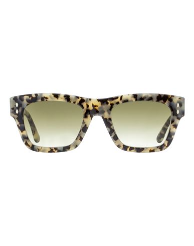 Isabel Marant Rectangular Im0072s Sunglasses Woman Sunglasses Brown Size 51 Acetate