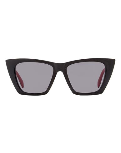 Shop Alexander Mcqueen Selvedge Cat Eye Am0299s Sunglasses Woman Sunglasses Black Size