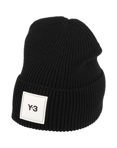 Y-3 Logo-patch Merino Beanie In Black