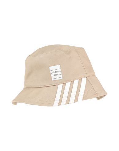 Thom Browne Man Hat Beige Size L Cotton