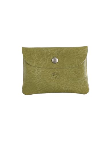 Il Bisonte Woman Coin Purse Military Green Size - Soft Leather