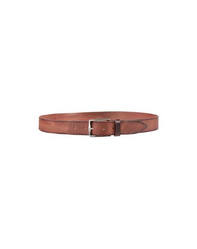 Andrea D'amico Man Belt Dark Brown Size 39.5 Soft Leather