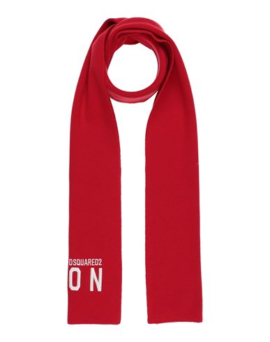 Dsquared2 Man Scarf Red Size - Wool