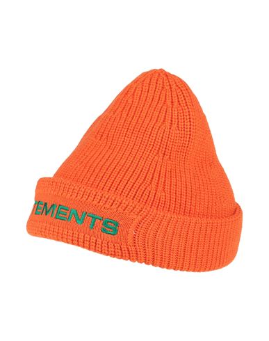 Vetements Man Hat Orange Size Onesize Merino Wool