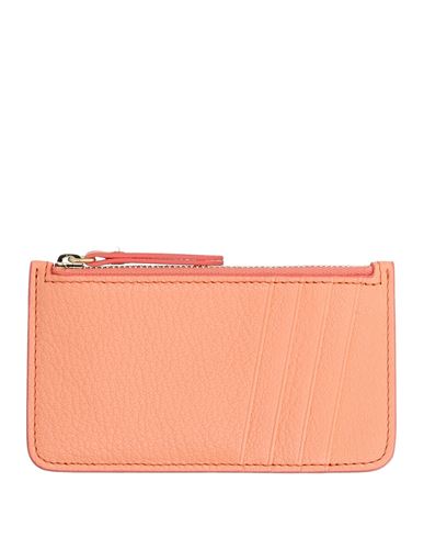 Maison Margiela Man Wallet Mandarin Size - Goat Skin, Brass, Zinc, Aluminum, Copper In Mandarin