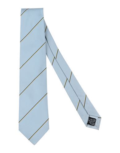 Shop Dunhill Man Ties & Bow Ties Sky Blue Size - Mulberry Silk, Cotton