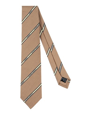 Dunhill Man Ties & Bow Ties Sand Size - Cotton, Mulberry Silk In Beige