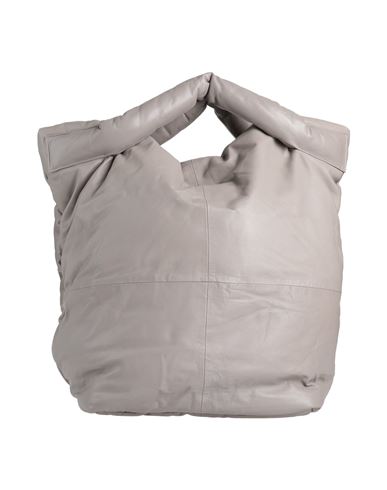 Alysi Woman Handbag Grey Size - Soft Leather