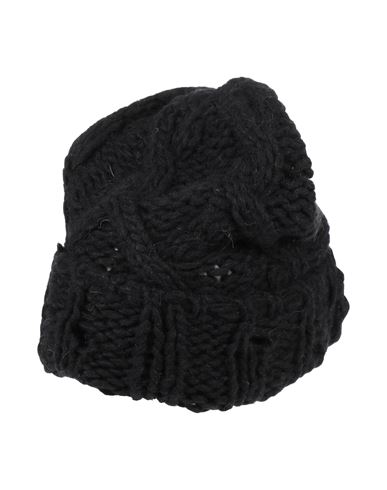 Jucca Woman Hat Black Size Onesize Mohair Wool, Wool, Polyester