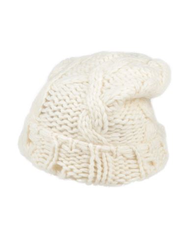 Jucca Woman Hat Ivory Size Onesize Mohair Wool, Wool, Polyester In White