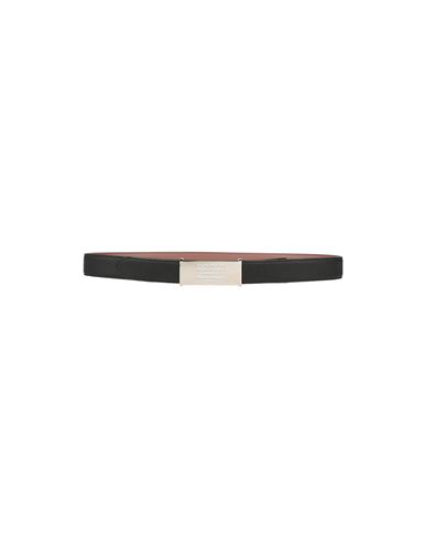 Maison Margiela Woman Belt Black Size 36 Soft Leather