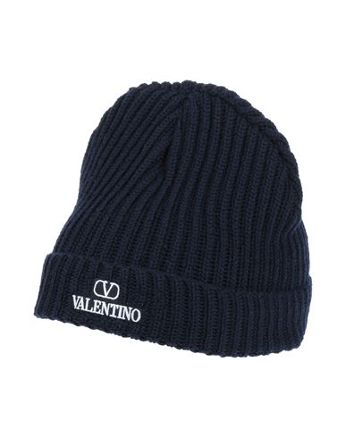 Valentino Garavani Woman Hat Midnight Blue Size Onesize Virgin Wool, Polyester
