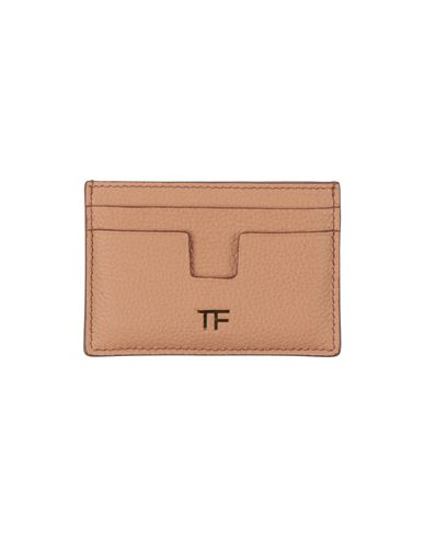 Tom Ford Woman Document Holder Camel Size - Calfskin In Beige