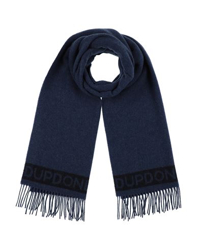 Dondup Man Scarf Blue Size - Wool, Polyamide