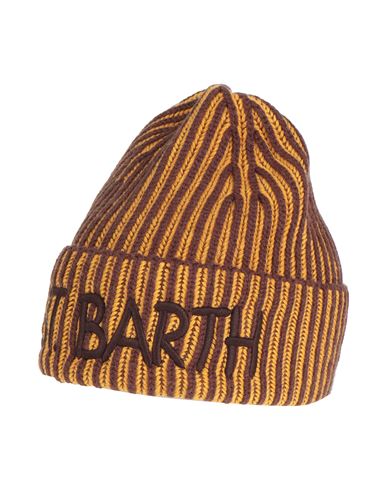 Mc2 Saint Barth Man Hat Ocher Size Onesize Wool, Viscose, Polyamide, Cashmere In Yellow
