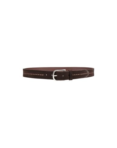 Orciani Man Belt Dark Brown Size 42 Soft Leather