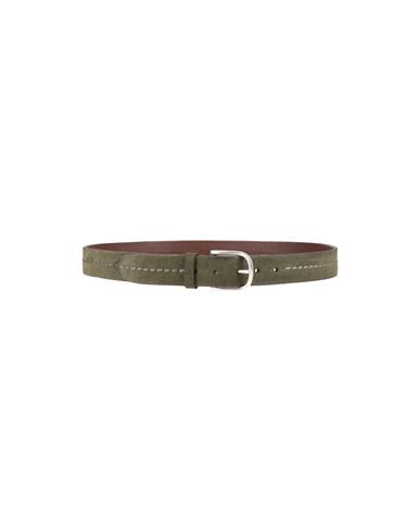Orciani Man Belt Military Green Size 42 Soft Leather