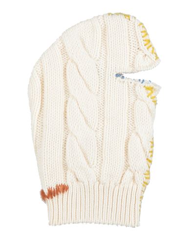 Marni Woman Hat Ivory Size M Virgin Wool, Acrylic, Polyamide, Alpaca Wool In White