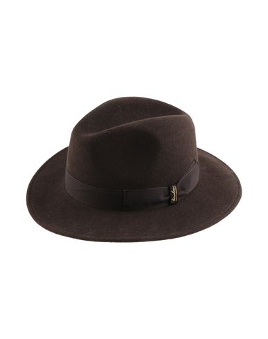 Borsalino Hat Cocoa Size 7 ⅛ Merino Wool In Brown