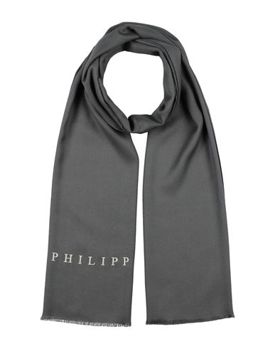Philipp Plein Man Scarf Grey Size - Viscose