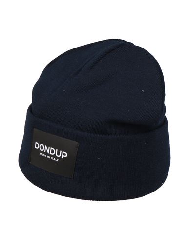Dondup Man Hat Midnight Blue Size Onesize Wool, Acrylic