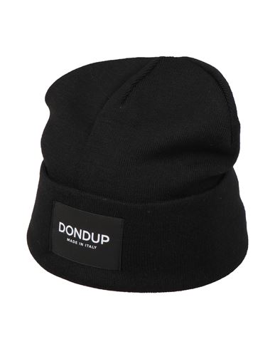 Shop Dondup Man Hat Black Size Onesize Wool, Acrylic