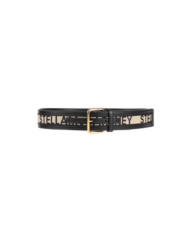 Stella Mccartney Woman Belt Black Size 30 Textile Fibers