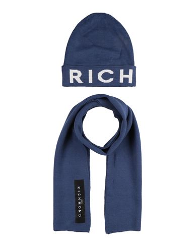 John Richmond Man Accessories Set Blue Size M Acrylic, Wool