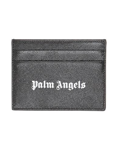Palm Angels Man Document Holder Black Size - Soft Leather