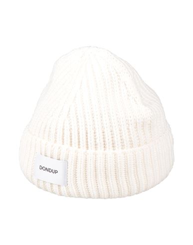 Dondup Man Hat Ivory Size Onesize Wool, Acrylic In White
