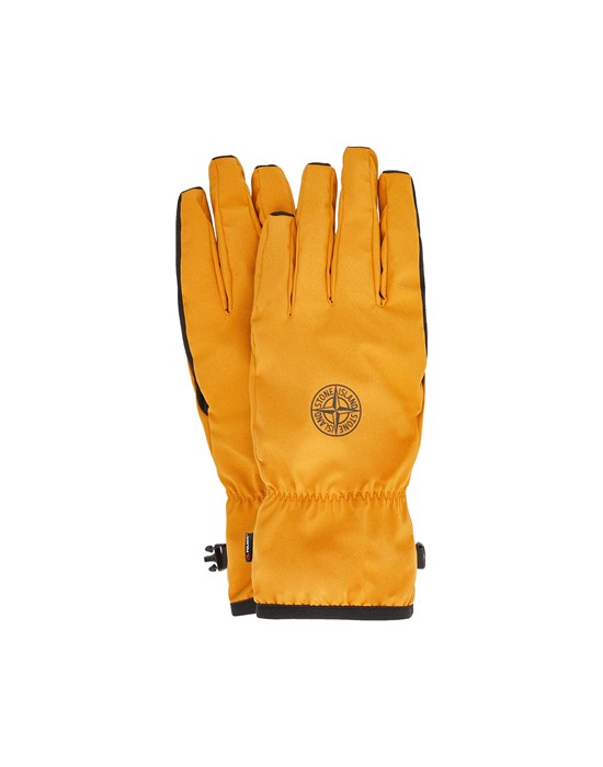  STONE ISLAND 92429 GLOVES SOFT SHELL-R_e.dye® TECHNOLOGY IN RECYCLED POLYESTER WITH POLARTEC® LINING Gloves Man Rust