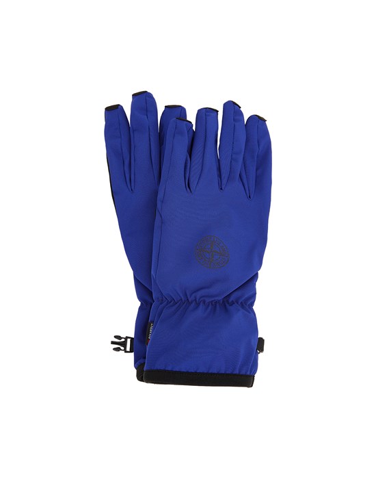 Guantes Hombre 92429 GLOVES SOFT SHELL-R_e.dye® TECHNOLOGY IN RECYCLED POLYESTER WITH POLARTEC® LINING Front STONE ISLAND