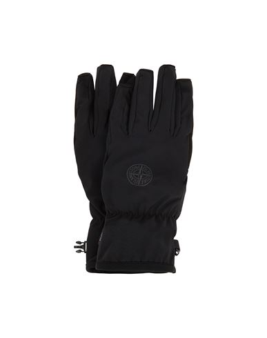 Stone Island,Gloves,Man,Black,Size M,92% Polyester 8% Elastane