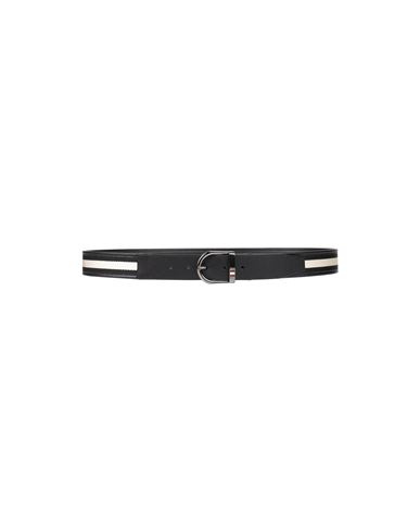 Bally Man Belt Black Size 43 Soft Leather, Textile Fibers