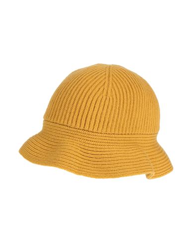 Bruno Manetti Woman Hat Mustard Size Onesize Virgin Wool, Cashmere In Yellow