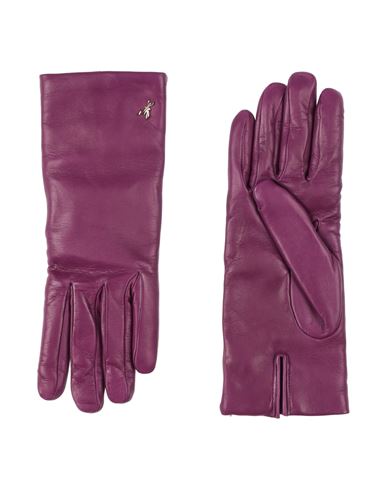Patrizia Pepe Woman Gloves Purple Size 8 Lambskin