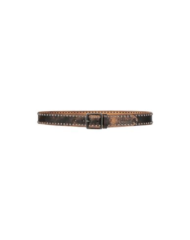 Dsquared2 Woman Belt Dark Brown Size 36 Soft Leather