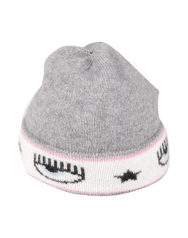 Chiara Ferragni Babies'  Toddler Girl Hat Grey Size 6 Wool, Viscose, Polyamide, Cashmere