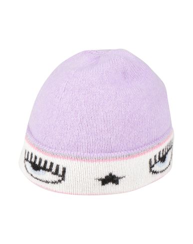 Chiara Ferragni Babies'  Toddler Girl Hat Lilac Size 6 Wool, Viscose, Polyamide, Cashmere In Purple
