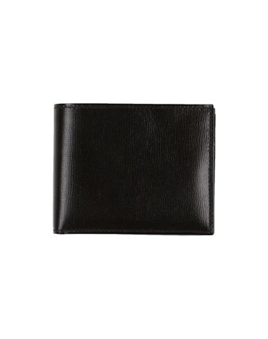 Valextra Man Wallet Dark Brown Size - Soft Leather