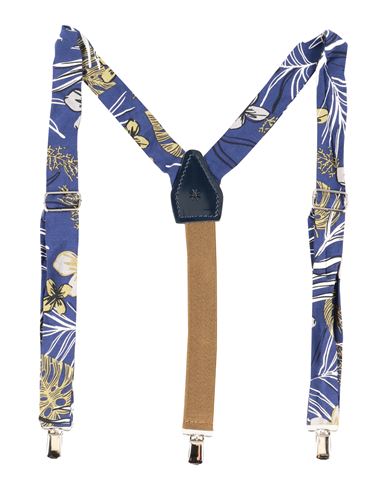 Manuel Ritz Babies'  Toddler Boy Suspenders Navy Blue Size 4 Textile Fibers, Soft Leather