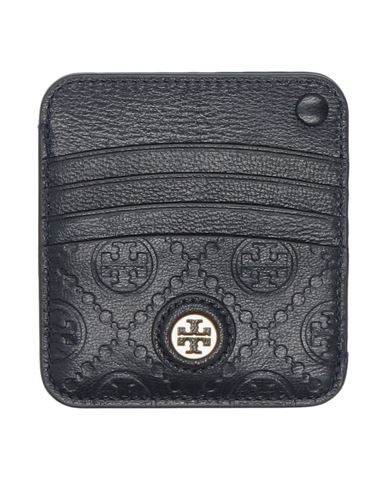 Tory Burch Woman Document Holder Midnight Blue Size - Soft Leather