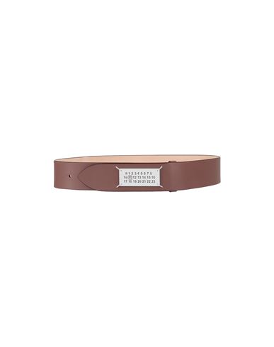 Maison Margiela Woman Belt Khaki Size 32 Soft Leather In Beige