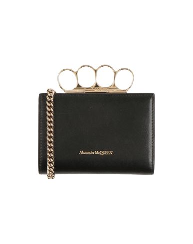 Alexander Mcqueen Woman Wallet Black Size - Soft Leather
