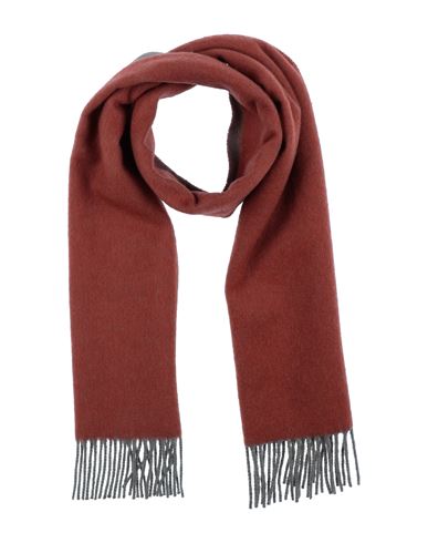 Arte Cashmere Woman Scarf Rust Size - Cashmere In Red