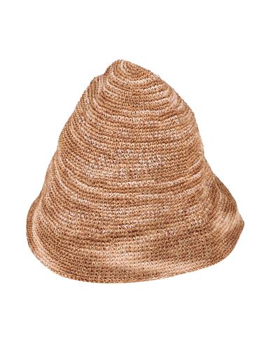 Maison Margiela Man Hat Sand Size M Viscose In Beige